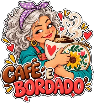 Figurinha de artesã em estilo meme 7